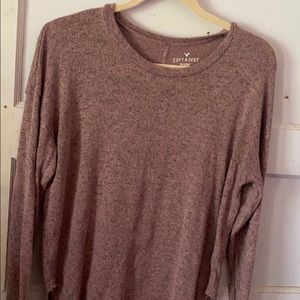 Soft and sexy plush long sleeve top